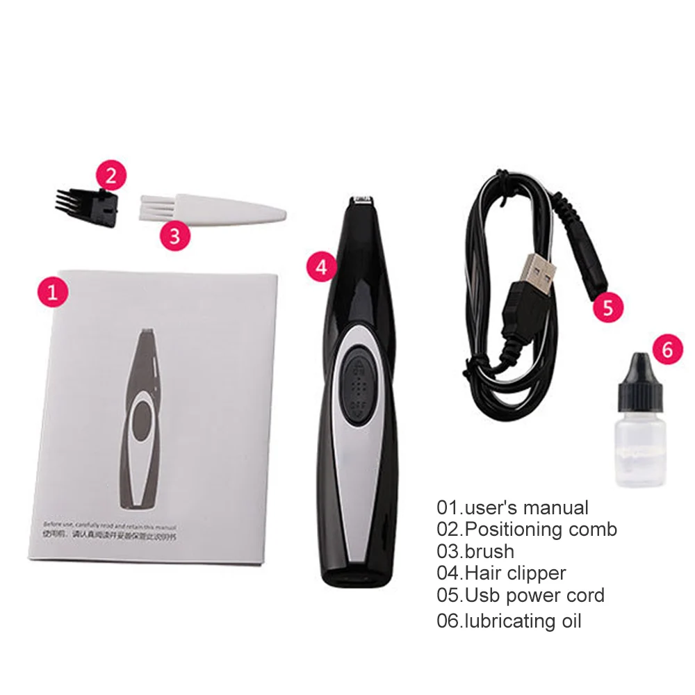 Электрический режущий нож USB зарядка стрижка для домашних животных лапа бритва
