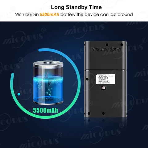 GPS-Трекер 4G Micodus, Автомобильный GPS BLE, температурный Маяк ML208G LTE CAT M1, 5500 мАч, гео-забор для отслеживания автомобиля, логистика с холодной цепью