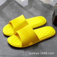 hot sale men and women rubber plastic slippers summer home couple non slip indoor bathing soft slippers jx05