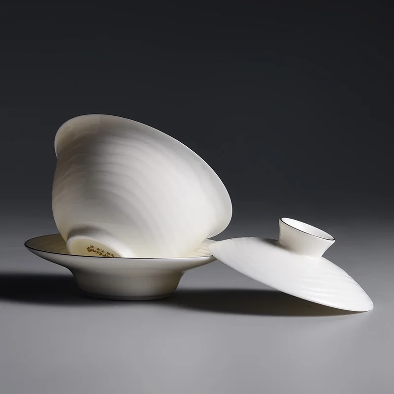 

Ceramic bowl with lid,gaiwan porcelain , Chinese Kongfu teacup Gaiwan, Ceramic teapot chinese traditions Gaiwan set,