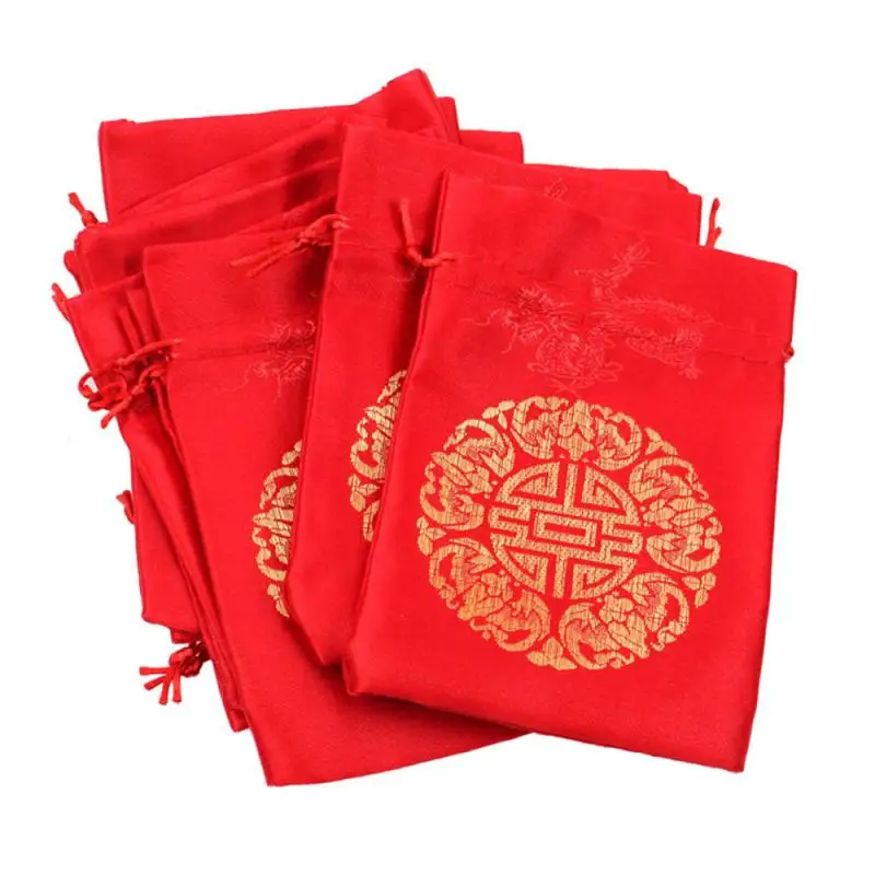 Новогодний мешок для конфет креативный парчовый сахара свадебный подарочный