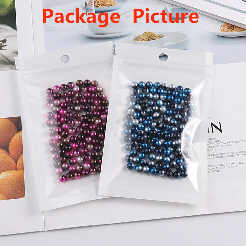 3-8mm Multicolor No Hole Imitation Pearls Round Loose Beads Garment Handmade DIY Accessories For Fashion Jewelry Making | Дом и сад