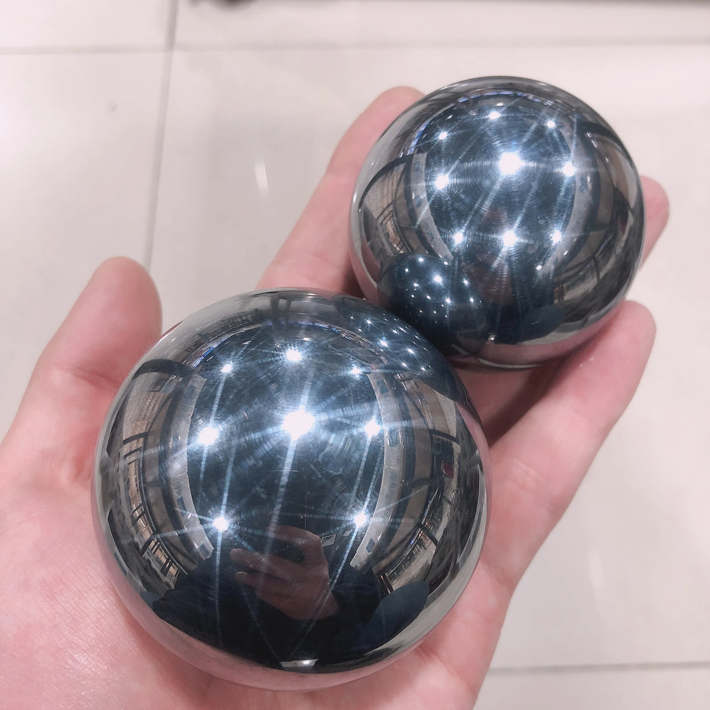 

Natural Crystals Quartz Terahertz Sphere Ball Energy Reiki Stones Room Home Office Aquarium Decoration Accessories Gemstone