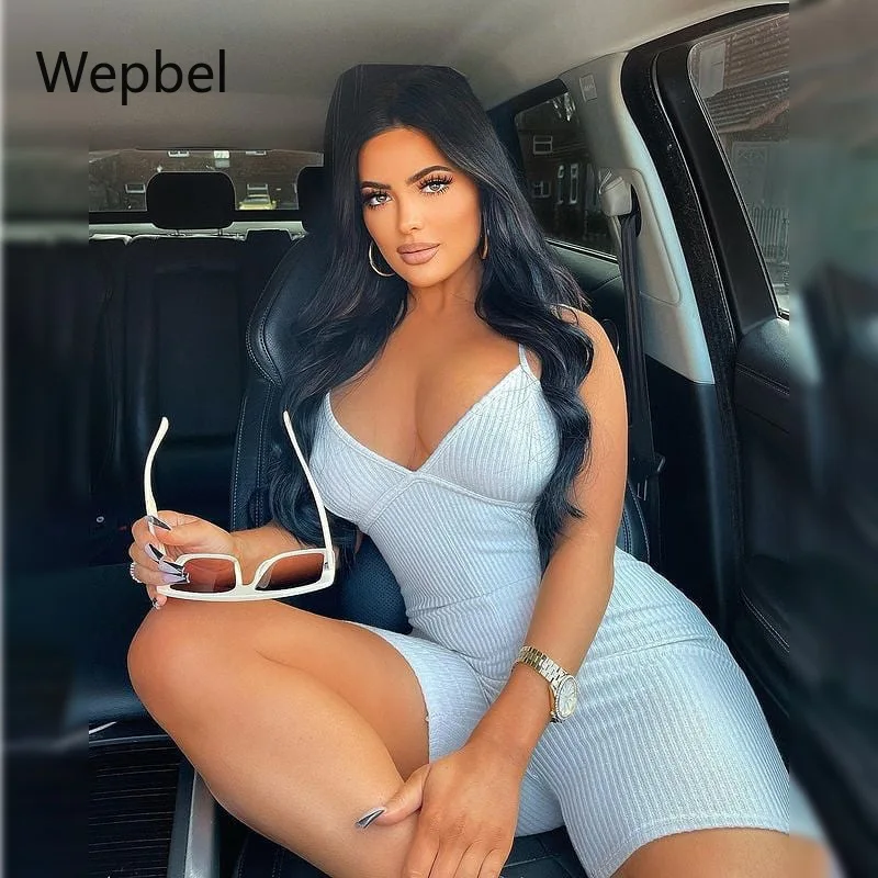 

Wepbel Brace Backless Playsuits Skinny Sexy Jumpsuits High Waist Rompers V-neck Hip Raise Sports Jumpsuit Gym Tracksuits