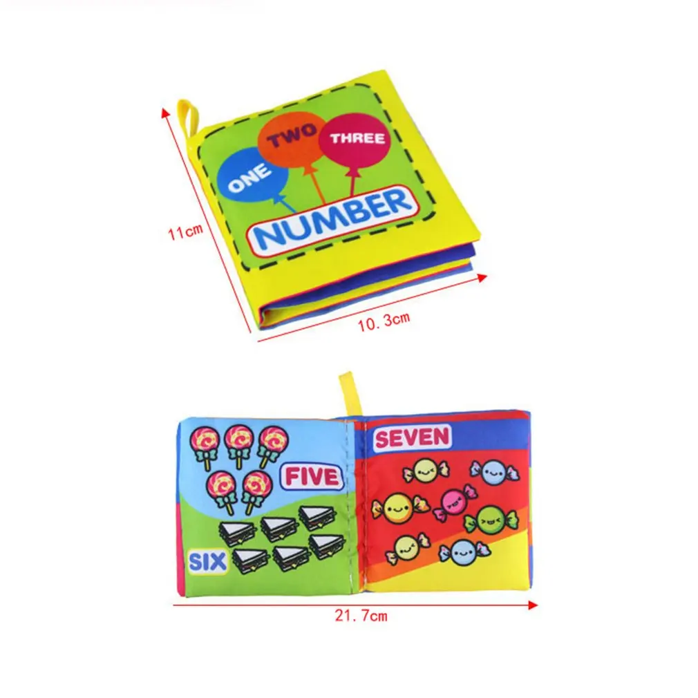 Детская тканевая книга игрушка для раннего развития английская Пальмовая с