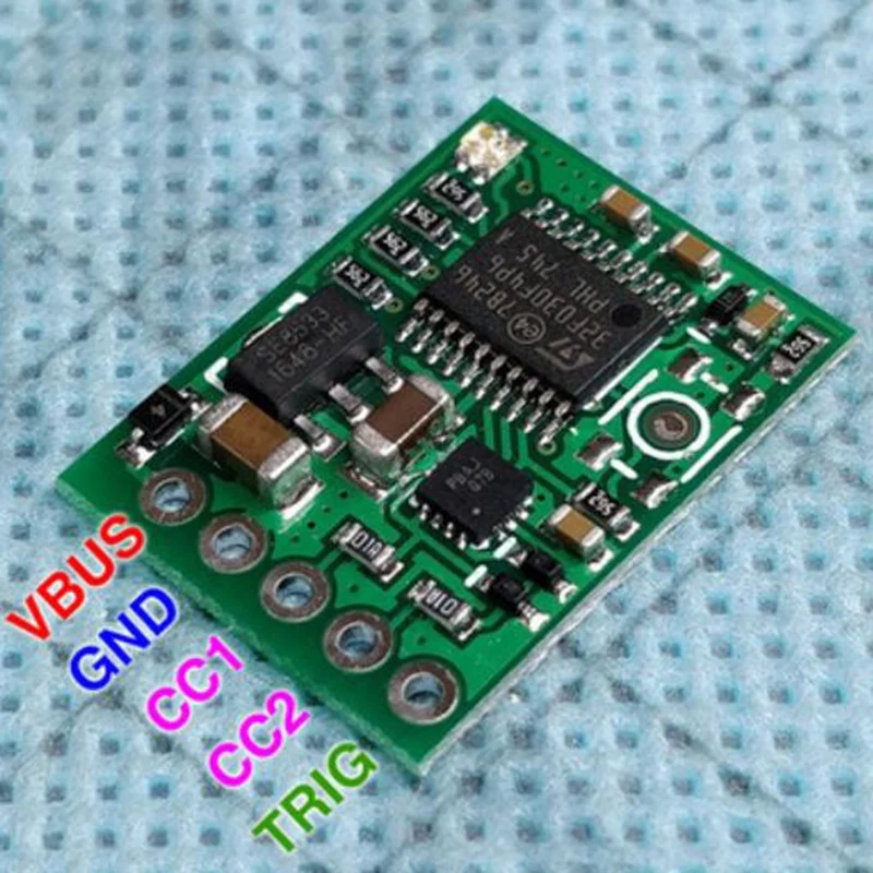 

Type-C USB-C PD2.0 3.0 to DC USB Decoy Fast Charge Trigger Poll Detector 100W MA