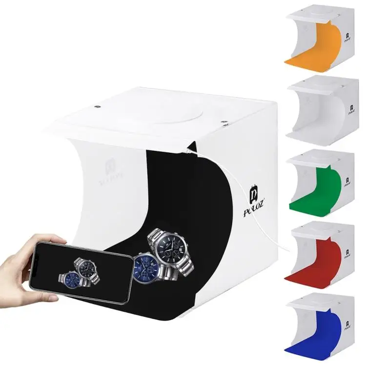 

Mini Folding Photo Studio Box 20cm Non-reflective Photography Multi-angle Shooting Light Tent Kit for Camera Phone Small Item