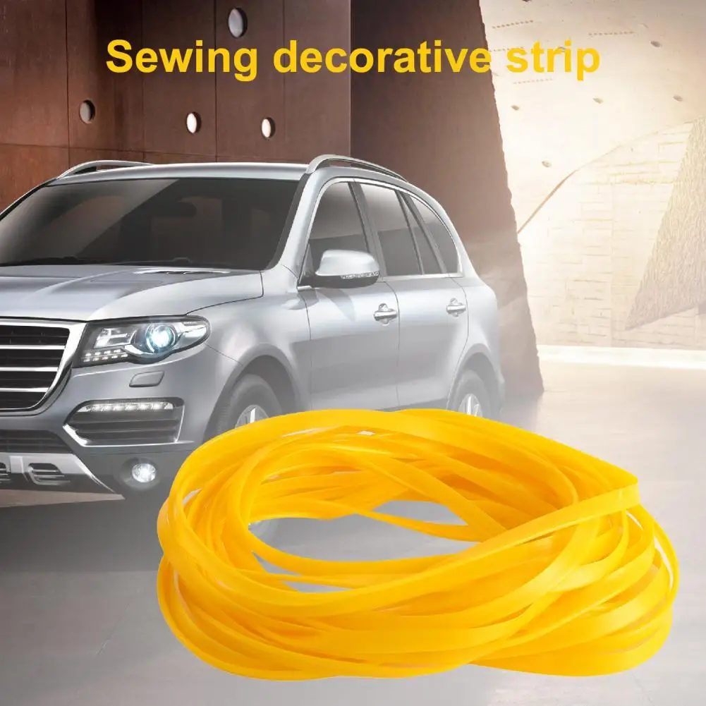

50% Hot Sales!!! LBWS-294 Car Sealing Strip Yellow Car Decoration 8m Rubber Car Front Windshield Panel Sealing Strip for Car