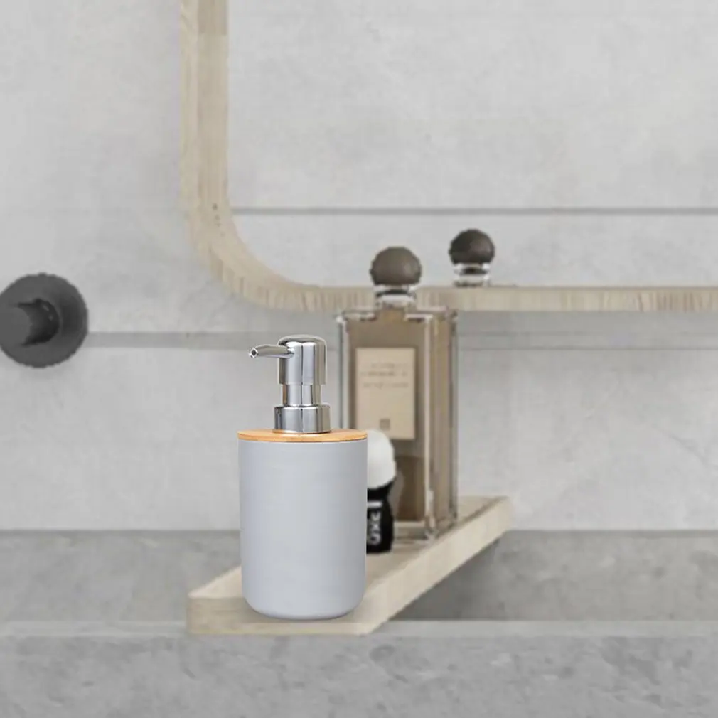 

6pcs/set Toothbrush Holder Kit Toiletry Supplies Practical Mouthwash Cup Trash Can Bathroom Bamboo And Wood