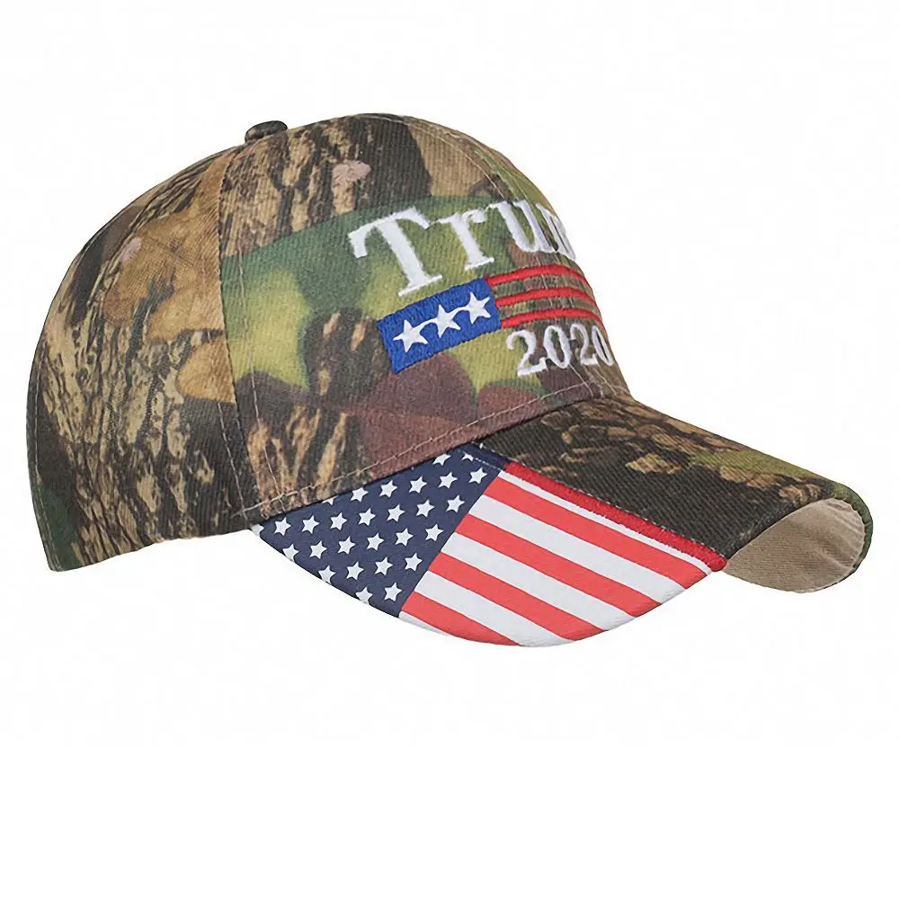 

USA Flag Baseball Cap Trump 2020 Cap Camouflage Keep America Great Election Embroidery Hat Casual Printed Durable Snapback Visor