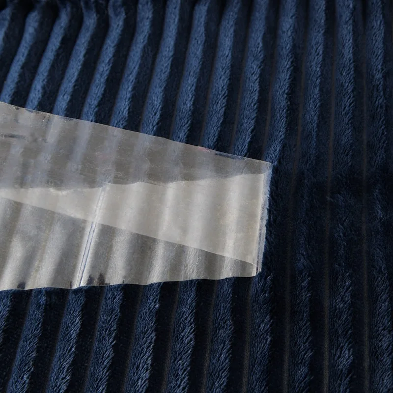 Фланелевое двухцветное одеяло в крупную полоску офисное шерстяное утяжеленное