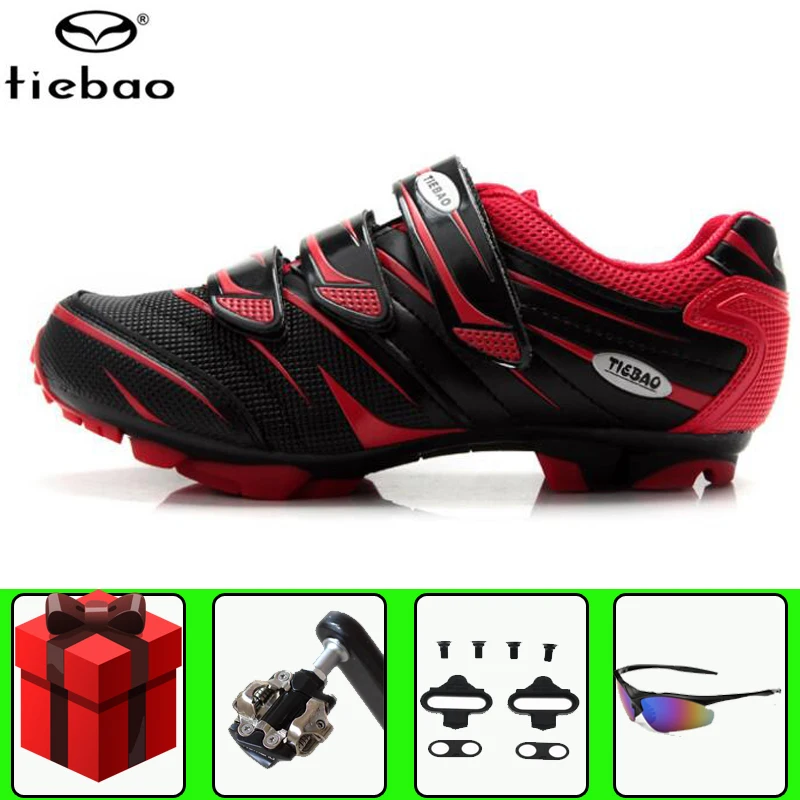 

Tiebao Cycling Shoes Sapatilha Ciclismo Mtb SPD Cleat Pedal Set Athletic Racing Bike Shoes Self-locking Bicycle Shoes Sneakers