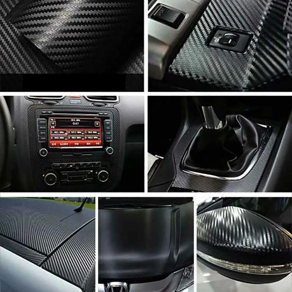 

Waterproof Car Stickers Carbon Fiber Center Console For BMW 5 Series E60 Molding Sticker Decals