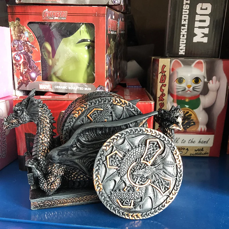 Дракон смолы чашки Coaster коврики колодки напиток Кофе Чай кружка Non slip напитки