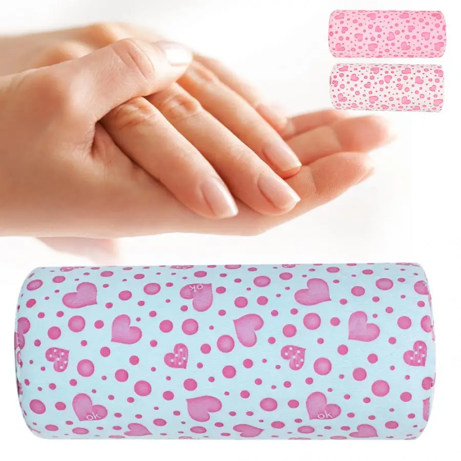 Коврик для маникюра моющаяся подушка в форме сердца дизайна ногтей губчатая рук