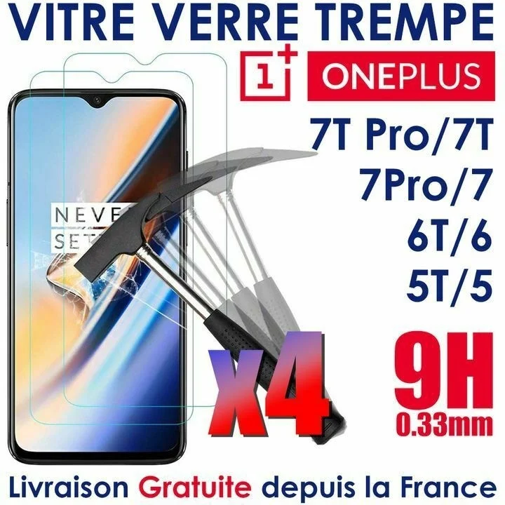 

Vitre Film Protection Écran Verre Trempe 1+ For OnePlus 7Pro 7T Pro 6/6T 5 5T
