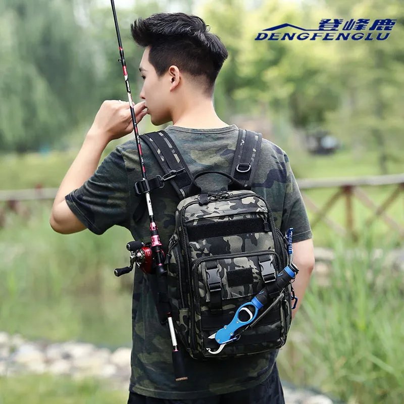 

Piscifun Fishing Tackle Storage Bag Outdoor Shoulder Backpack Cross Body Sling Bag fishing grip fishing pliers set kit