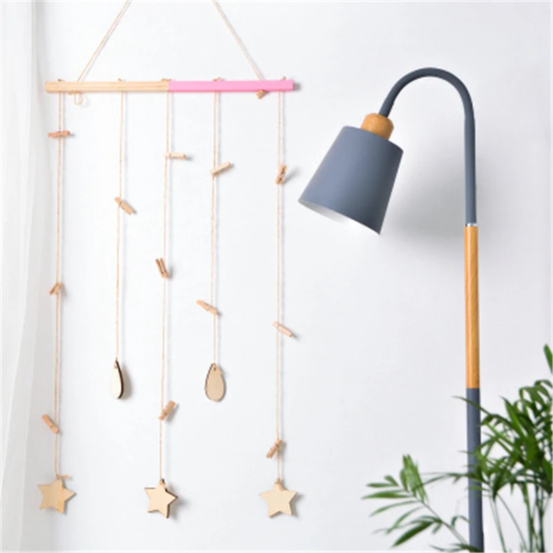 Настенная подвесная бесшовная шерстяная пряжа для ногтей с изображением звезды