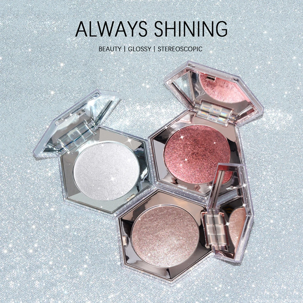 Shimmer Highlighter Facial Bronzers Palette Makeup Glow Face Contour Powder Illuminator Highlight Women Beauty Cosmetics |