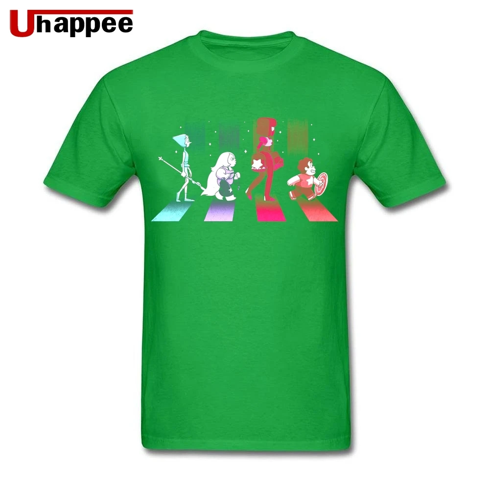 Swagger Steven Universe Tee Homme Slim Fit черные футболки с короткими рукавами и цветным принтом Мужская одежда размера XXXL - Цвет: Зеленый