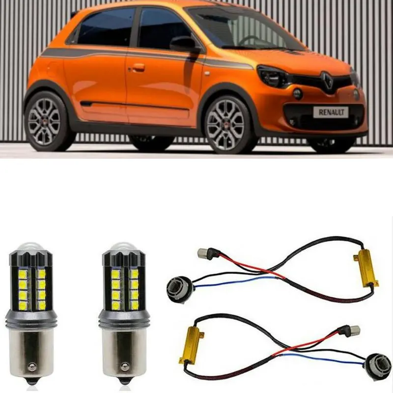 

Fog lamps for RENAULT TWINGO 3 III BCM Stop lamp Reverse Back up bulb Front Rear Turn Signal error free 2pc
