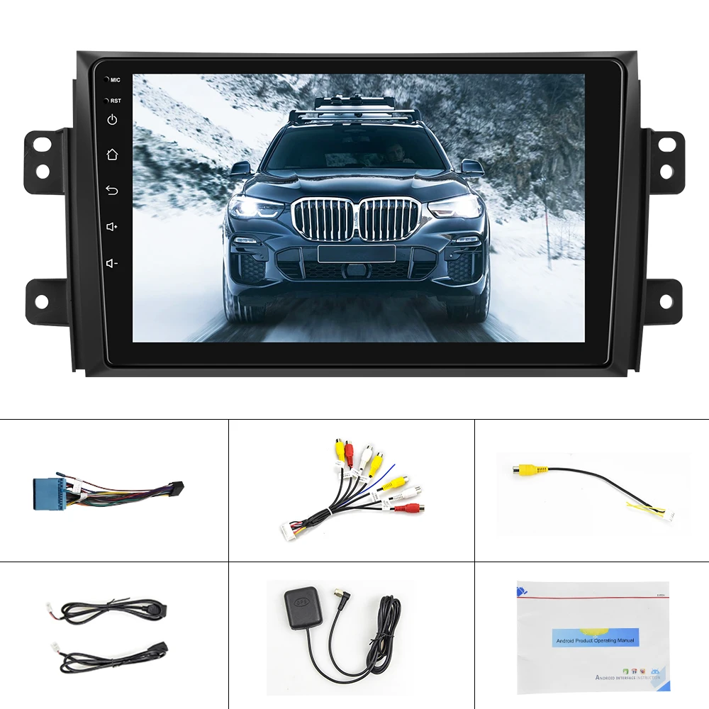 

Podofo, 9 , 2 Din, GPS/DVR/FM/Mirror Link Suzuki SX4 2006-2016