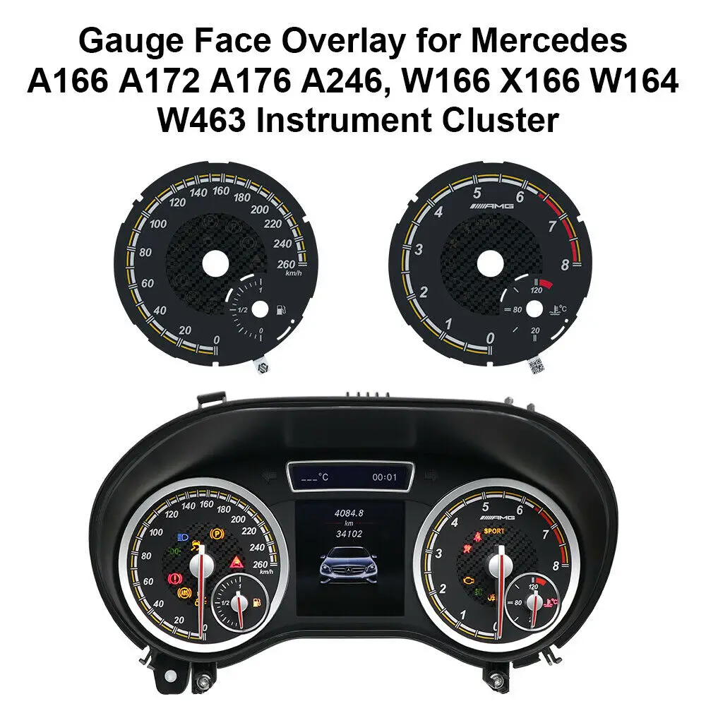 Накладка на манометр для приборов Mercedes A166 A172 A176 A246 W166 X166 W164 W463 | Автомобили и