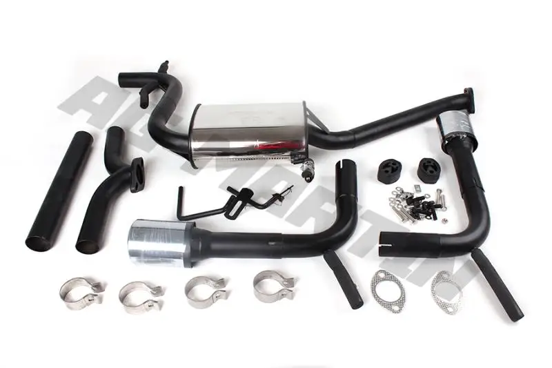 

304 Stainless steel emission silencer system exhaust kit with end pipes for Volkswagen VW Scirocco 1.6 displacement