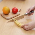 Точилка для ножей в форме банана 2 в 1, белый корунд + глиноземный фарфор, камень для заточки ножей и ножниц