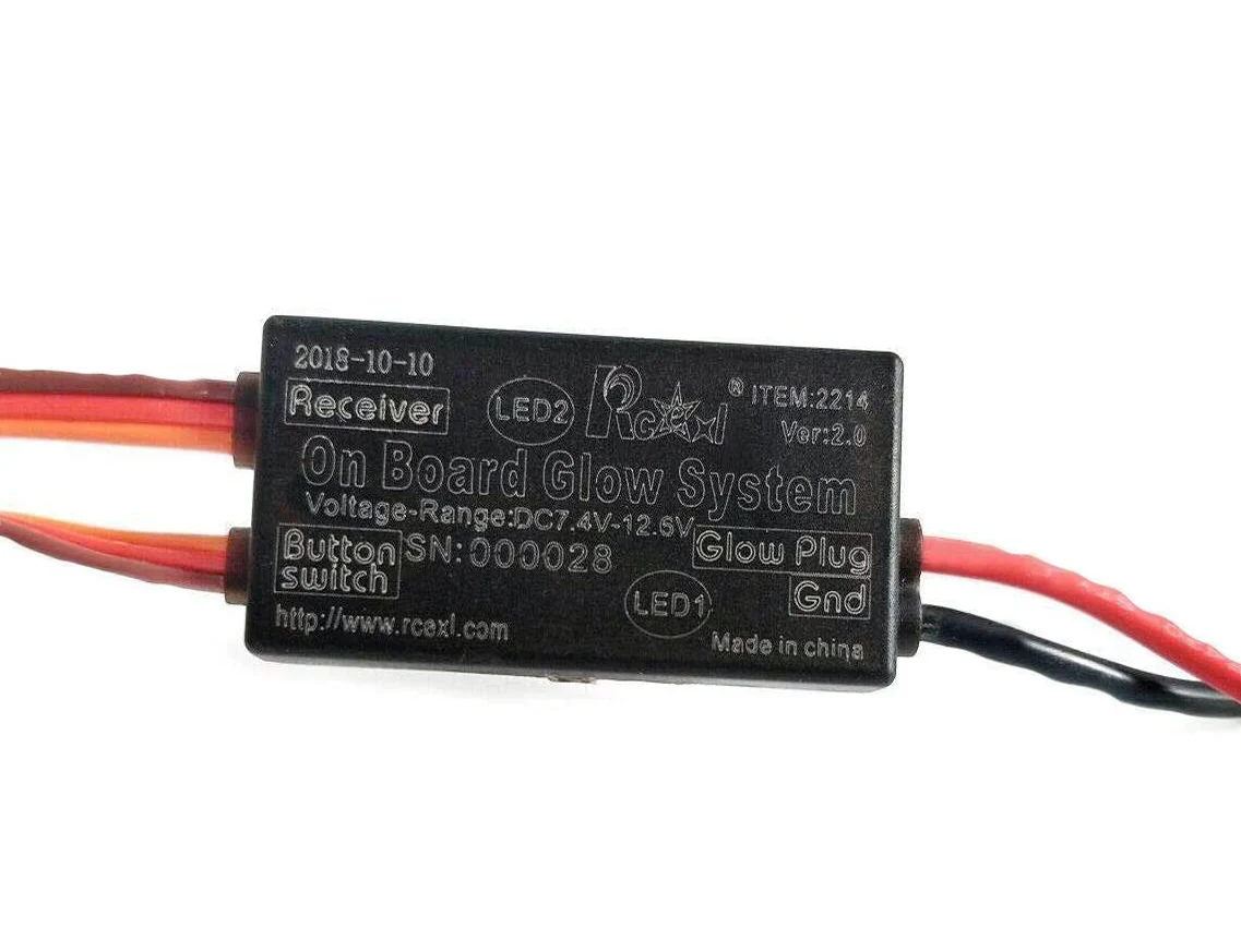 RCEXL на плате светящаяся система с радиатором и крышкой для RC Nitro Engine новая версия -