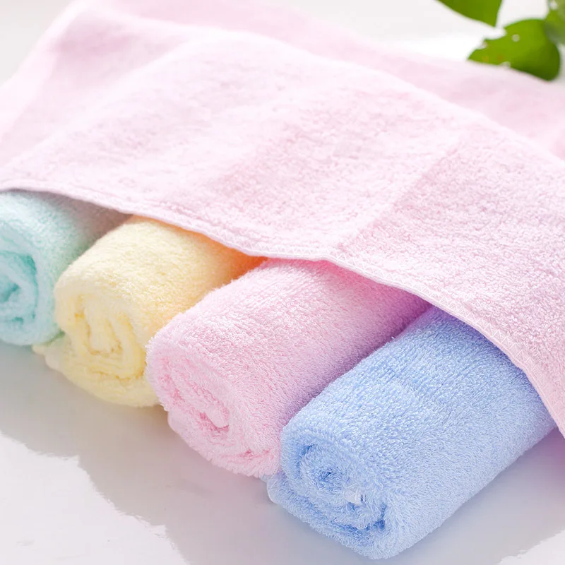 Wholesale bamboo fiber towel solid thickening Small mini tow