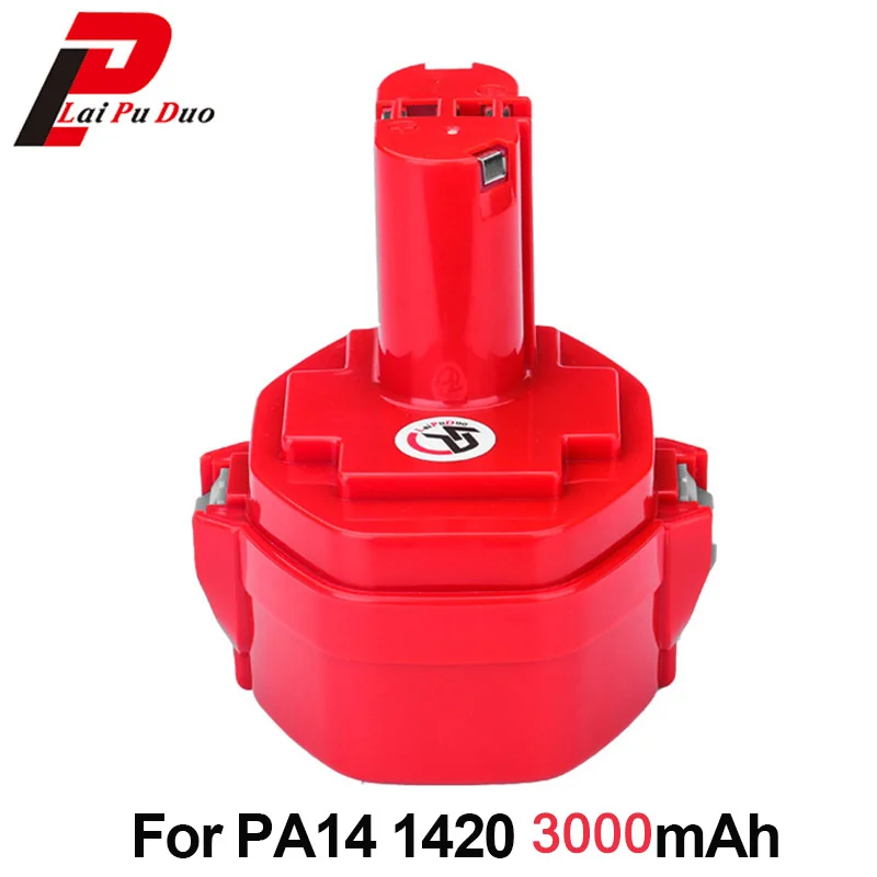 14 4 V 3000mAh Ni MH Электроинструмент замена Аккумуляторная батарея для Makita PA14 1420 1434 1435