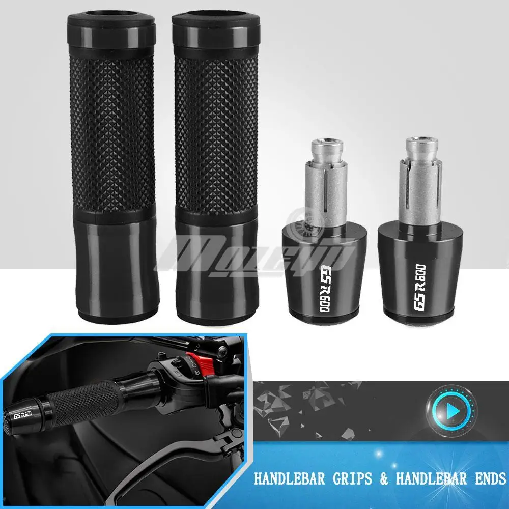 

7/8'' 22mm Motorcycle Accessories Handle Grips Handlebar Ends Hand Grip Ends For Suzuki GSR600 gsr 600 2006 2007 2008 2009-2011