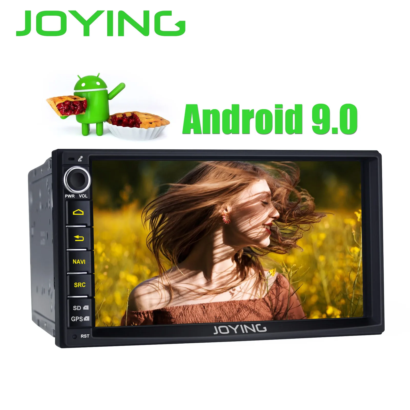 JOYING 2GB Android 9.0 Universal Car radio Stereo GPS Navigation 2 Din 7''Head Unit autoradio Player SWC HD Mirror link with DSP