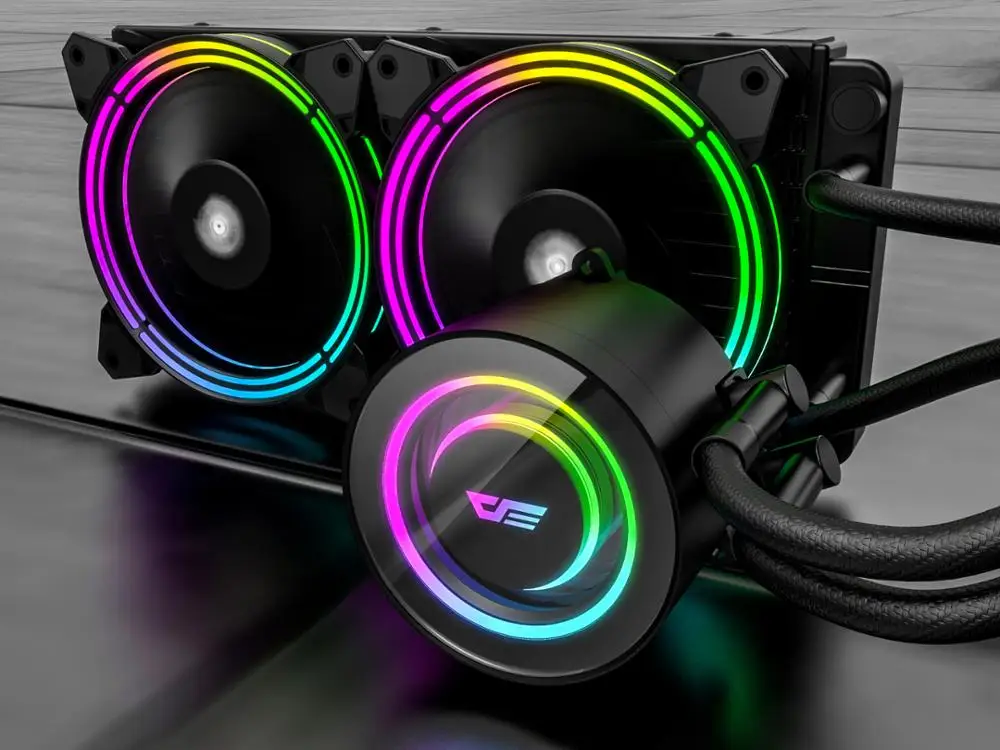Чехол для ПК Darkflash TR240 ARGB с водяным охлаждением Компьютерный Вентилятор RGB CPU