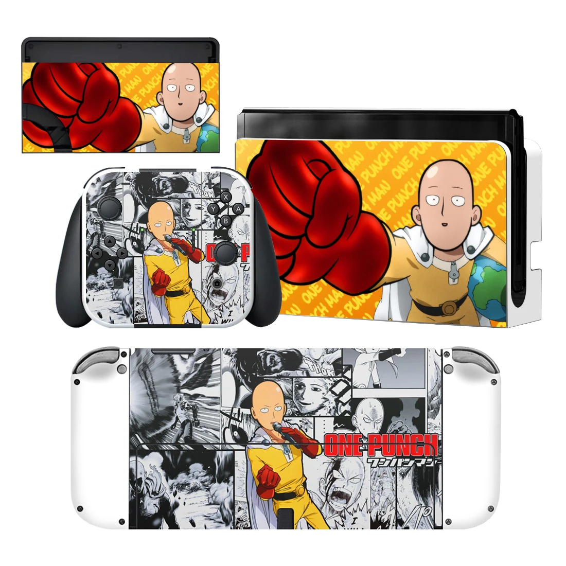 

One Punch Man Nintendoswitch Skin Cover Sticker Decal for Nintendo Switch NS OLED Console Joy-con Controller Dock Vinyl