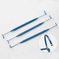 pig tail probe lacrimal channel probe double head probe titanium alloy rinse type with hole