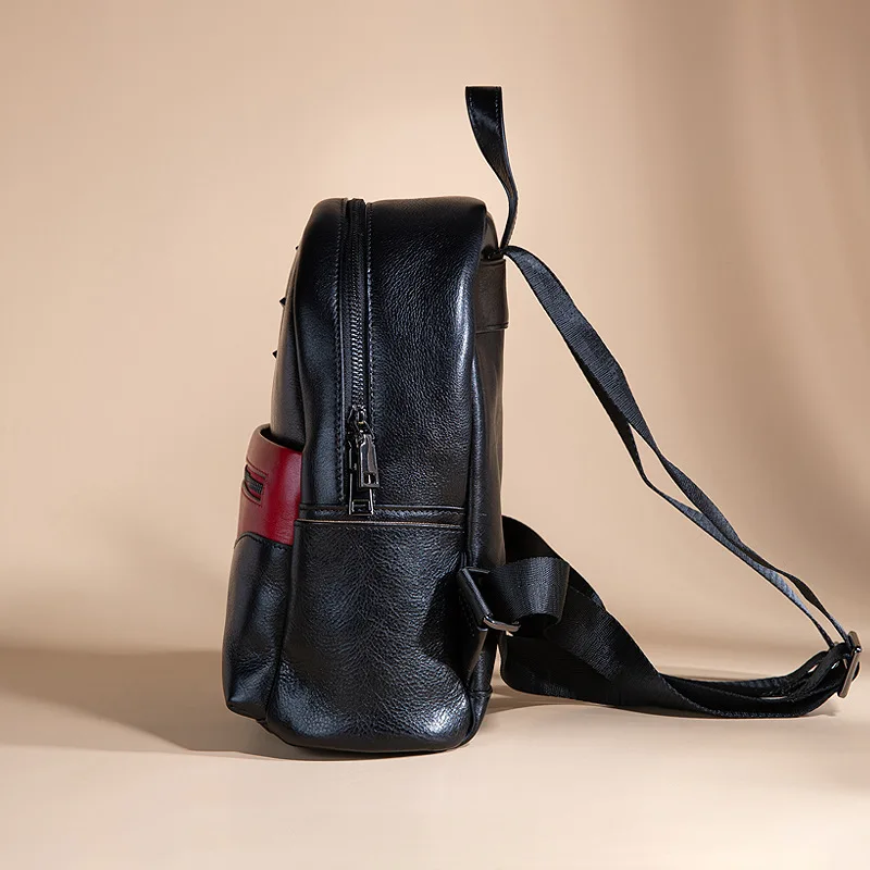 

2020 New Full-Grain Leather cute backpack mini backpack cute backpack women leather bags women backpacks for women bookbag