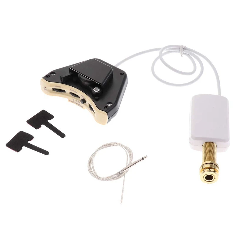 Guitar Perform Practice Soundhole Piezo Pickup Volume Mic Phase Tone Switch Without Battery | Спорт и развлечения