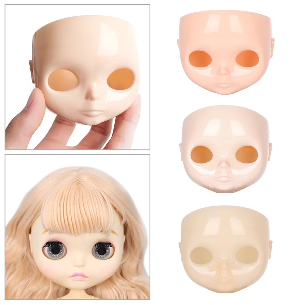 

1PC 1/6 Blyth Doll Factory 30cm Plastic Blyth DIY Doll Faceplate With Backplate No Makeup Face and Screw Toys Accessories