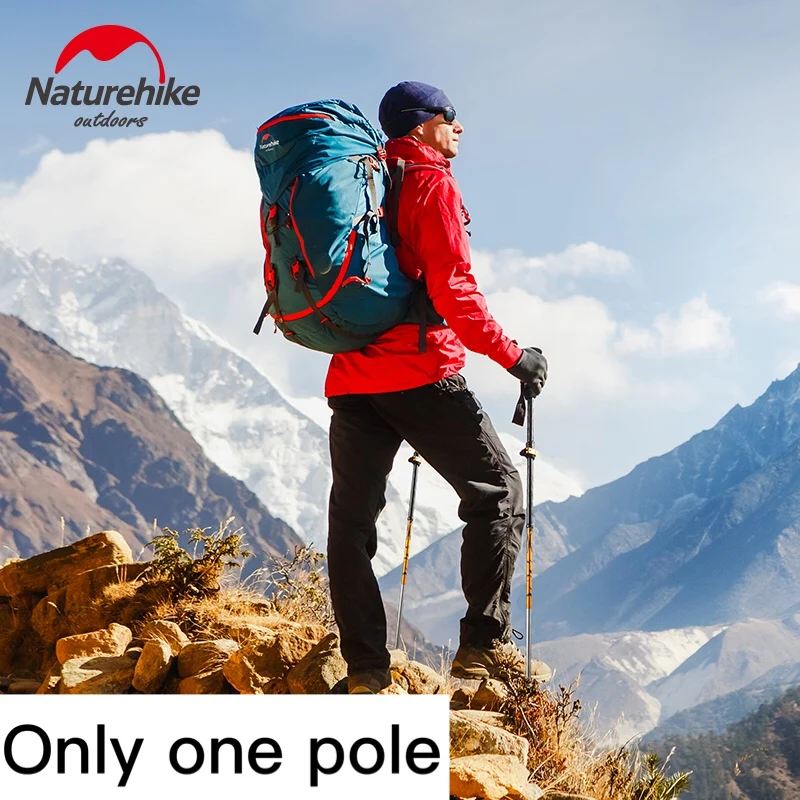 Палка складная телескопическая из углеродного волокна 5 секций|Трекинговые