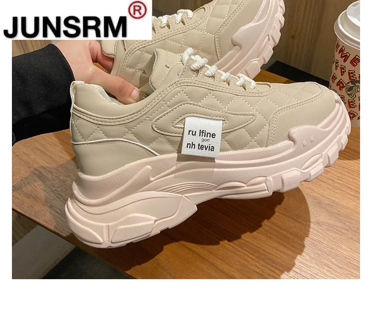 

Brand Design New Women Spring Platform Chunky Sneakers Fashion Sports ShoesComfort Casual High Sneaker Women Vulcanize Sneakers