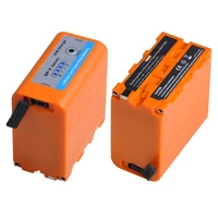 orange color np f960 np f970 battery with usb charge output for led video lightfor sony plm 100 ccd trv35 mvc fd91 mc1500c l50