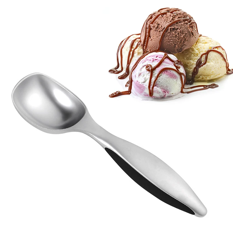 Кухня аксессуары сплав цинка ложка для мороженого самоплавящаяся белое