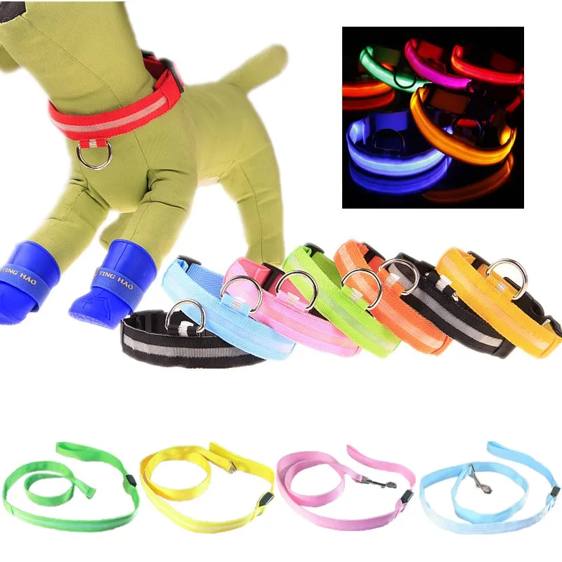 

Светодиодный ошейник для домашних животных, светящийся ошейник, поводок, Тип аккумулятора, светодиодный ошейник для собак, ошейник против п...