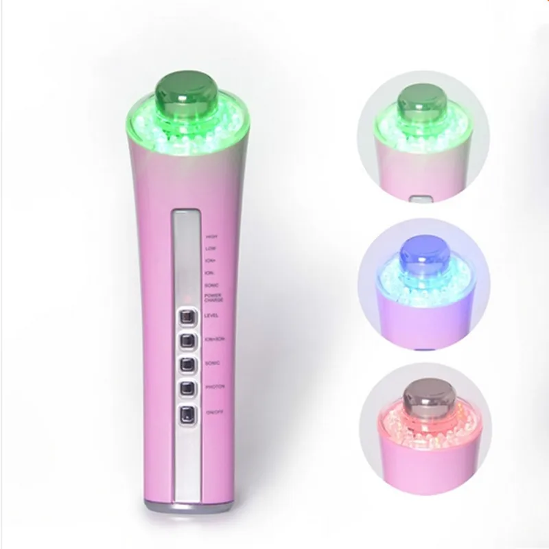 CM-5-2 Ultrasonic Skin Massager 6 IN 1 machine skin care machine Facial Photon Rejuvenation Face Anti-aging Device Vibration SPA