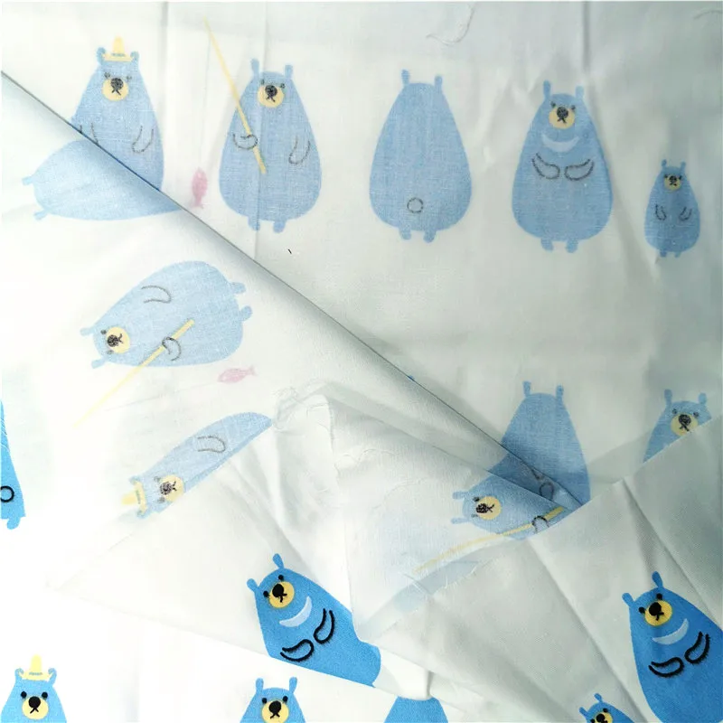 Саржевая ткань для пэчворка с мультяшным принтом хлопковая швейная нить