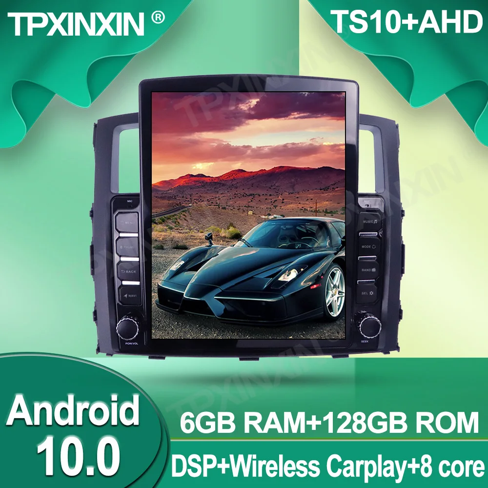 

6+128G For Mitsubishi Pajero 2006-2016 Android 10 Car GPS Multimedia Player Head Unit Audio Radio Navigtion Tape Recorder
