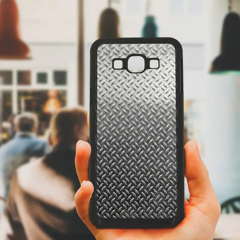 Чехол для сотового телефона металлический зернистый твердый пластиковый