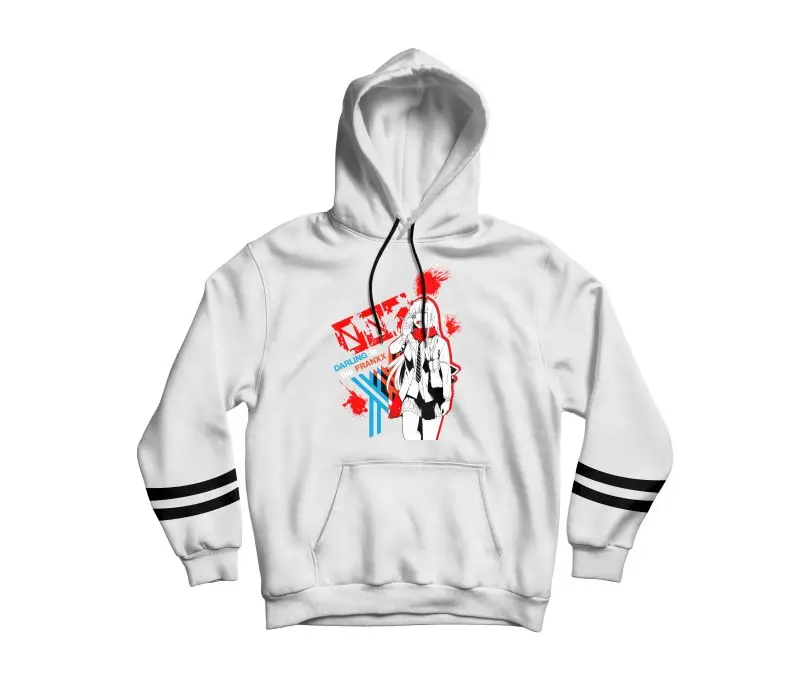 

DARLING In The FRANXX Anime Hoodies ZERO TWO Hoodie Oversized Sweatshirt Streetwear Women Men Clothing Fleece Polyester Yes